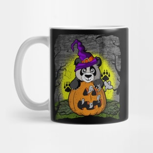 Halloween Panda Pumpkin Mug